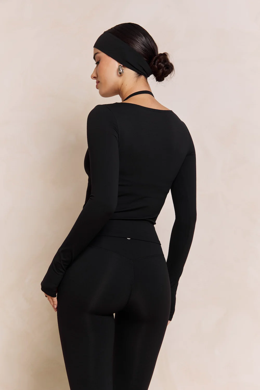 Astoria Airvíve Boat Neck Long Sleeve - Black - Image 2