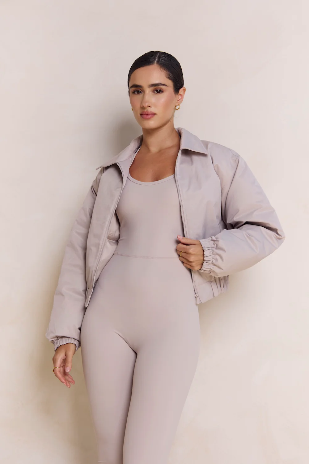 Astoria Airvíve Halter Flare Onesie - Ash Grey - Image 5