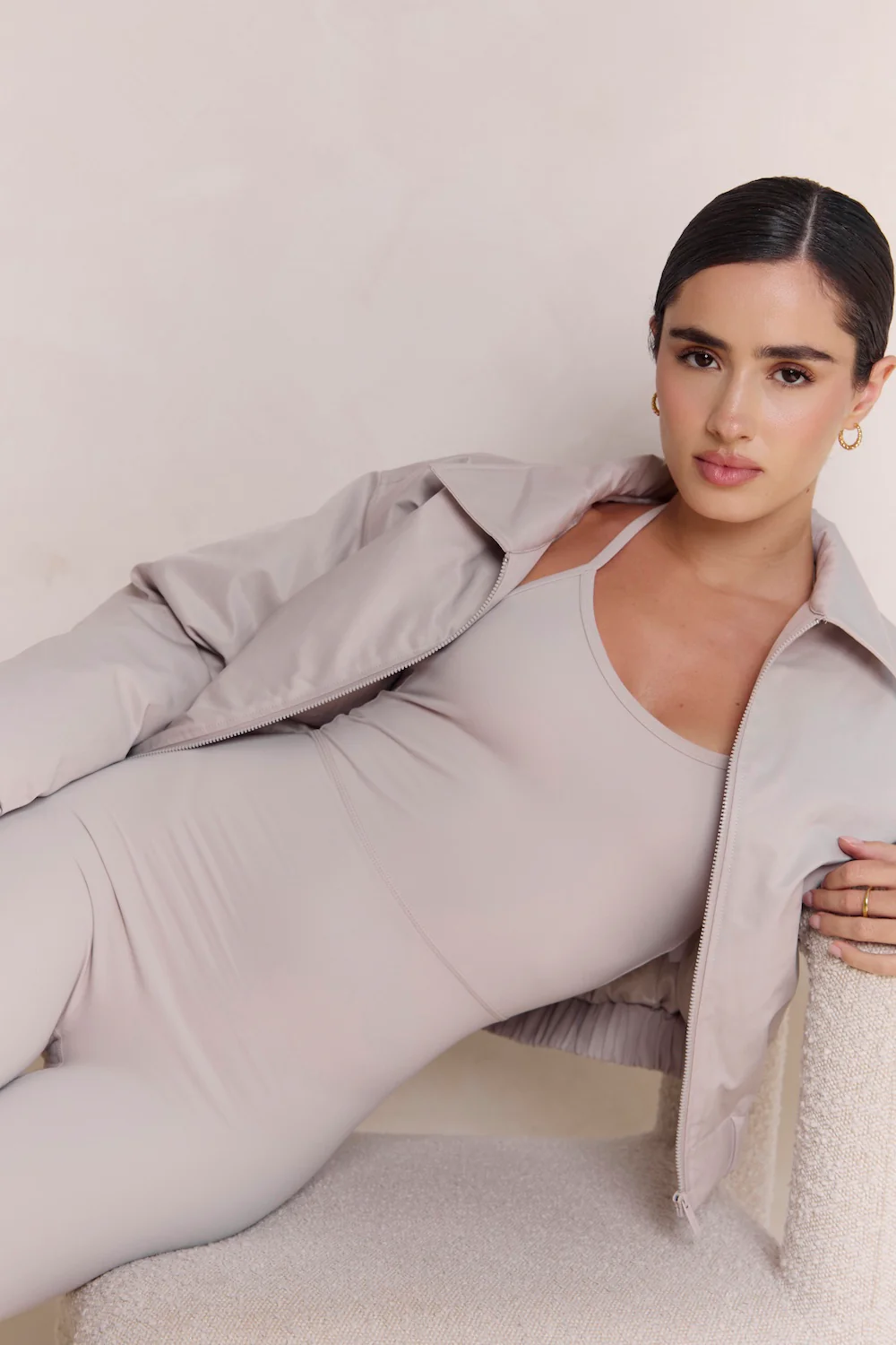 Astoria Airvíve Halter Flare Onesie - Ash Grey - Image 6