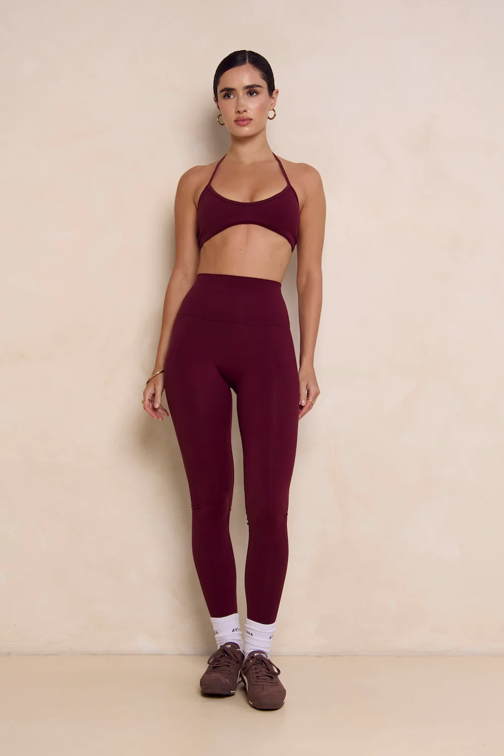 Astoria Airvíve Halter Sports Bra - Burgundy - Image 3