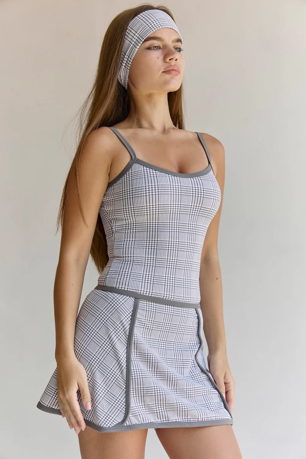 Astoria Airvíve Frame Skirt - Grey Plaid - Image 6