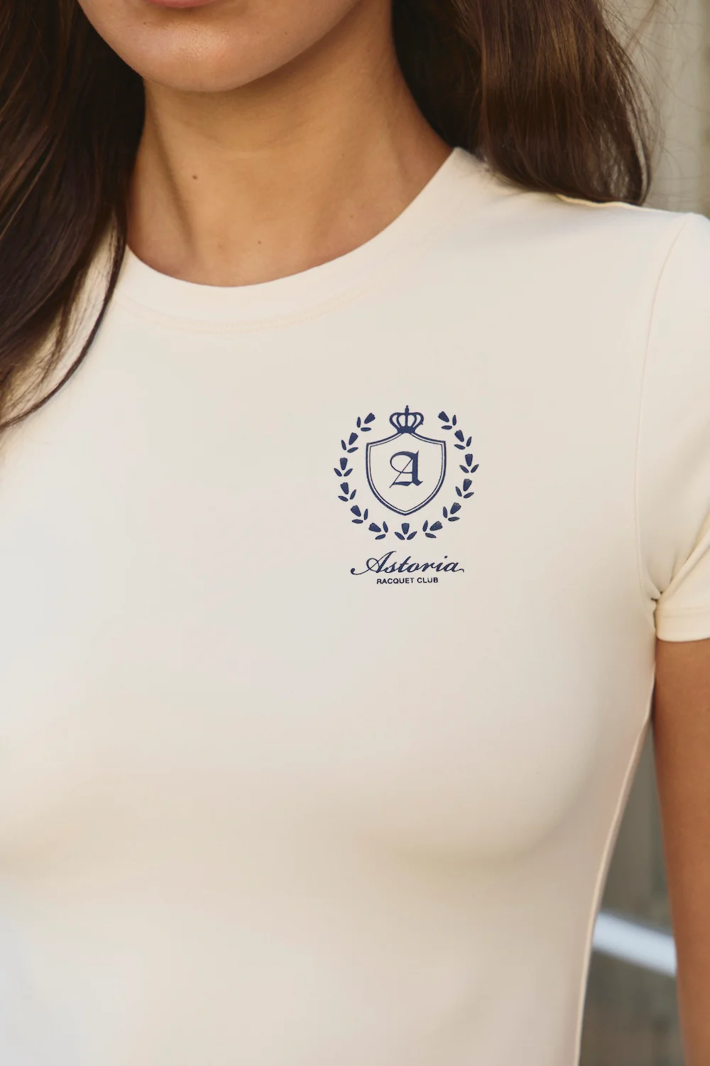 Astoria Airvíve Racquet Club Baby Tee - Cream - Image 4