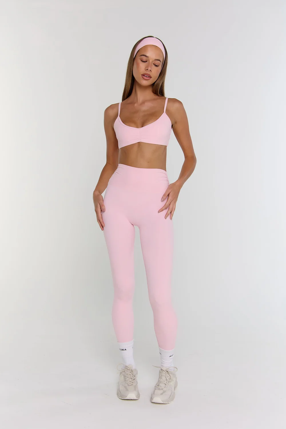 Astoria Airvíve Ruched Micro Sports Bra - Sweetheart Pink - Image 4