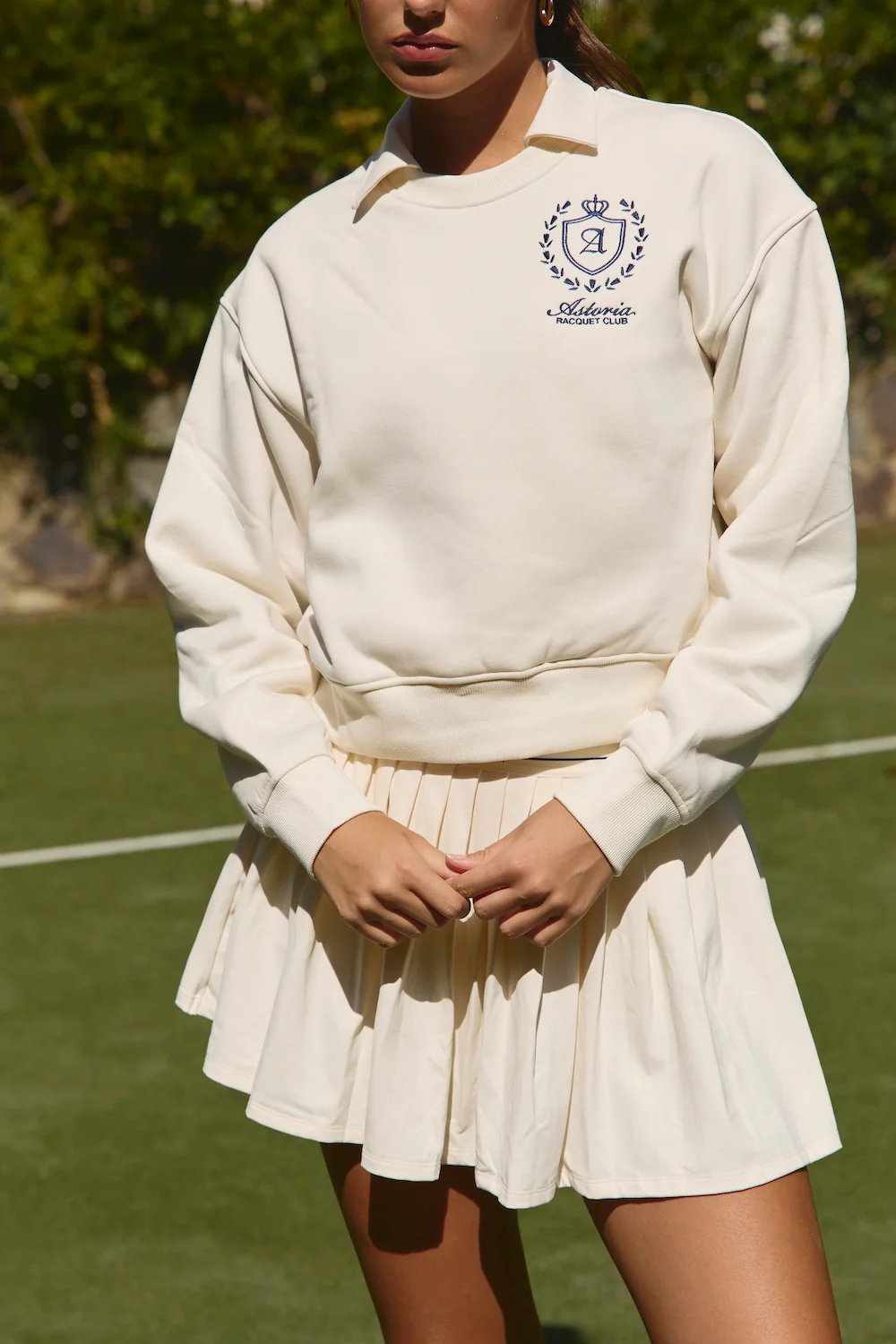 Astoria Airvíve Racquet Club Crewneck - Cream - Image 3