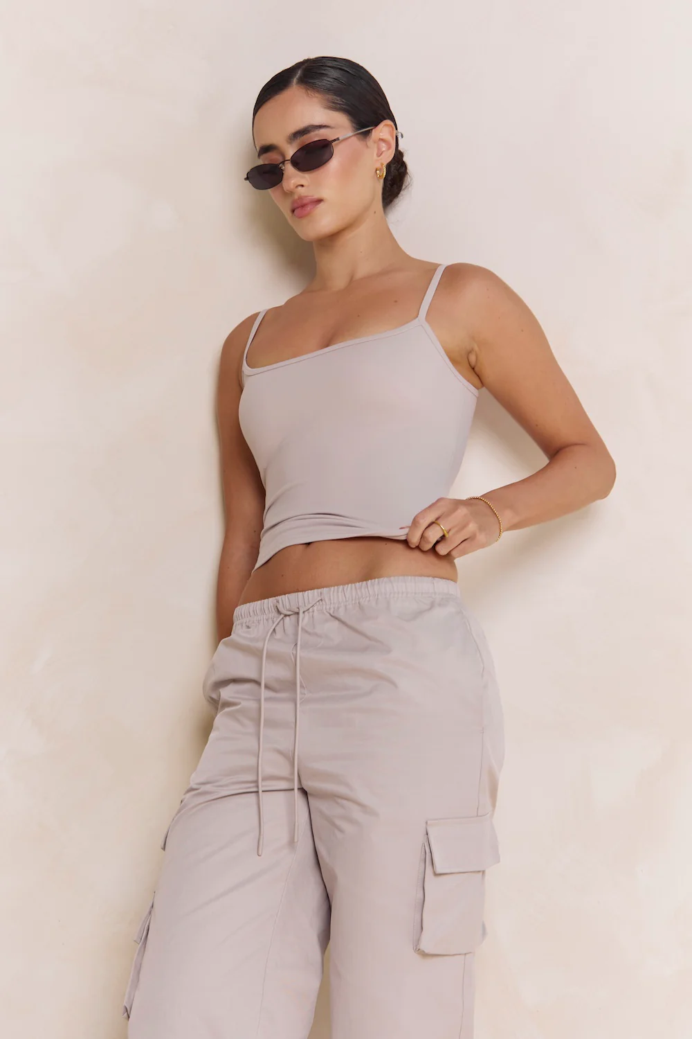 Astoria Airvíve Square Neck Cami - Ash Grey - Image 5