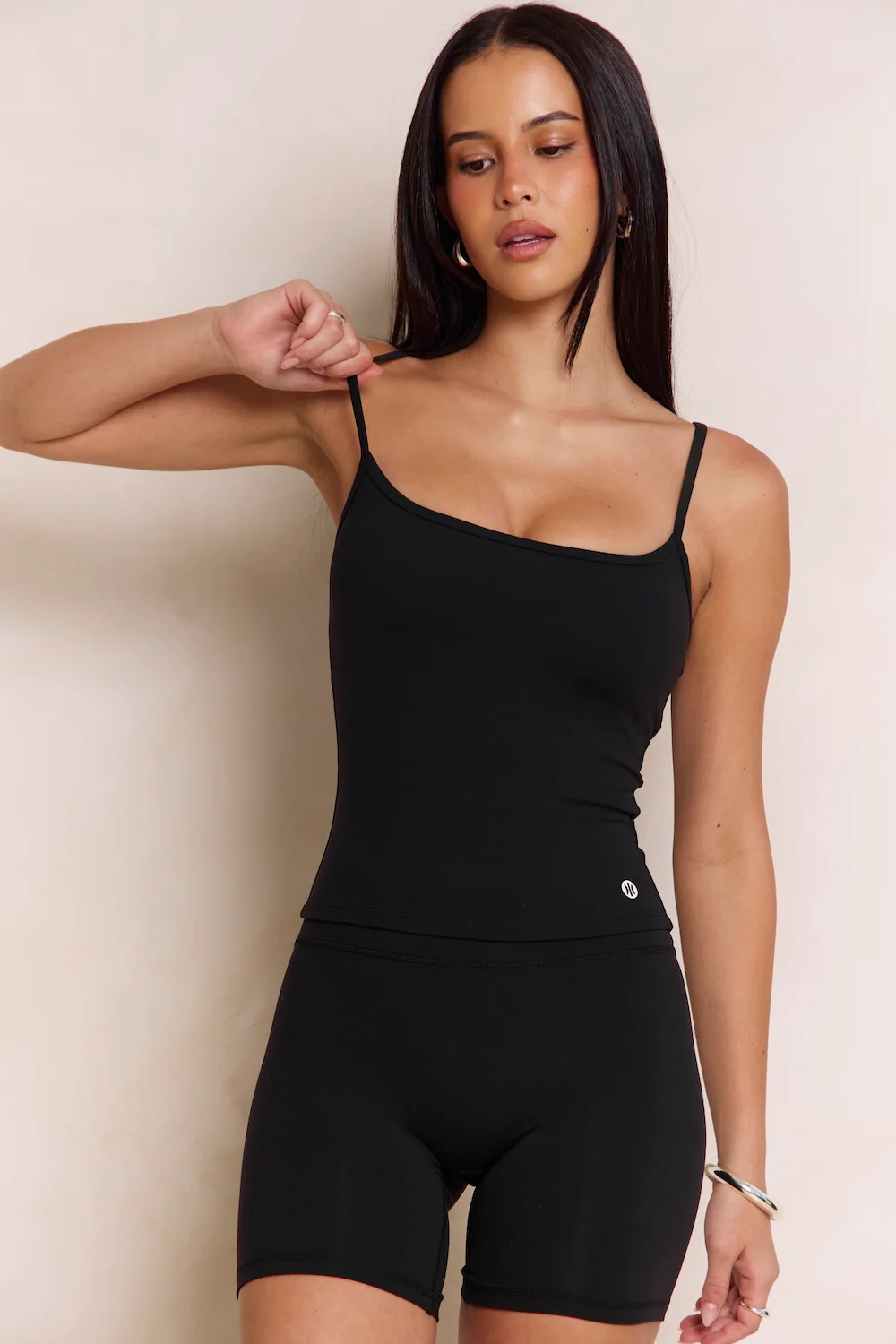 Astoria Airvíve Square Neck Cami - Black - Image 3