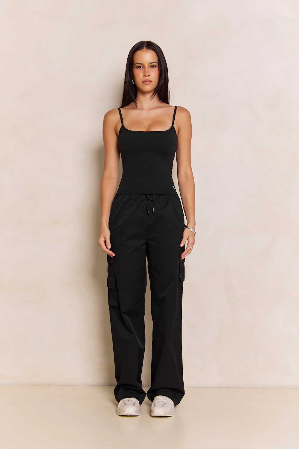 Astoria Airvíve Square Neck Cami - Black - Image 6