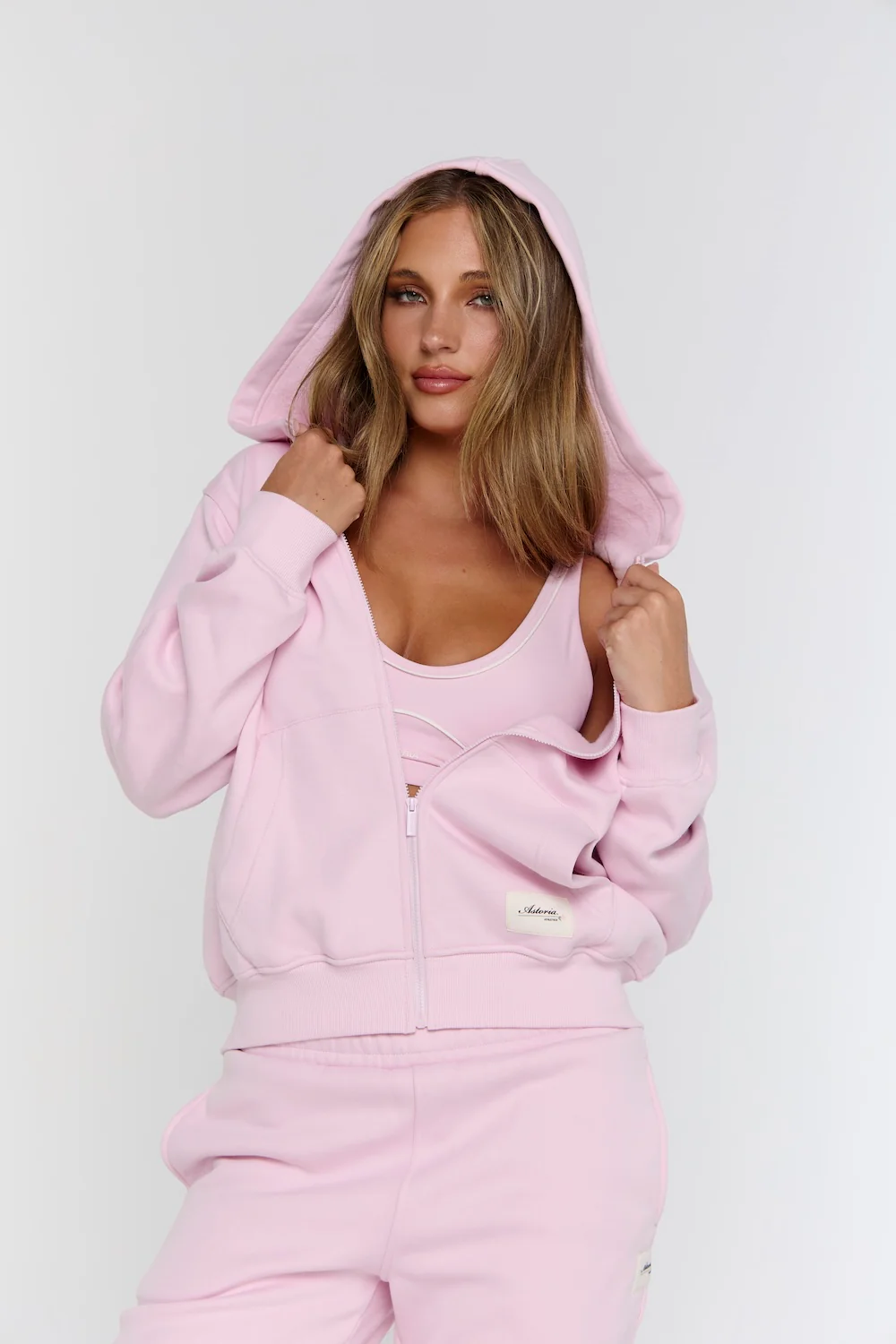 Astoria Airvíve Staple Sports Bra - Pink/Cream - Image 12