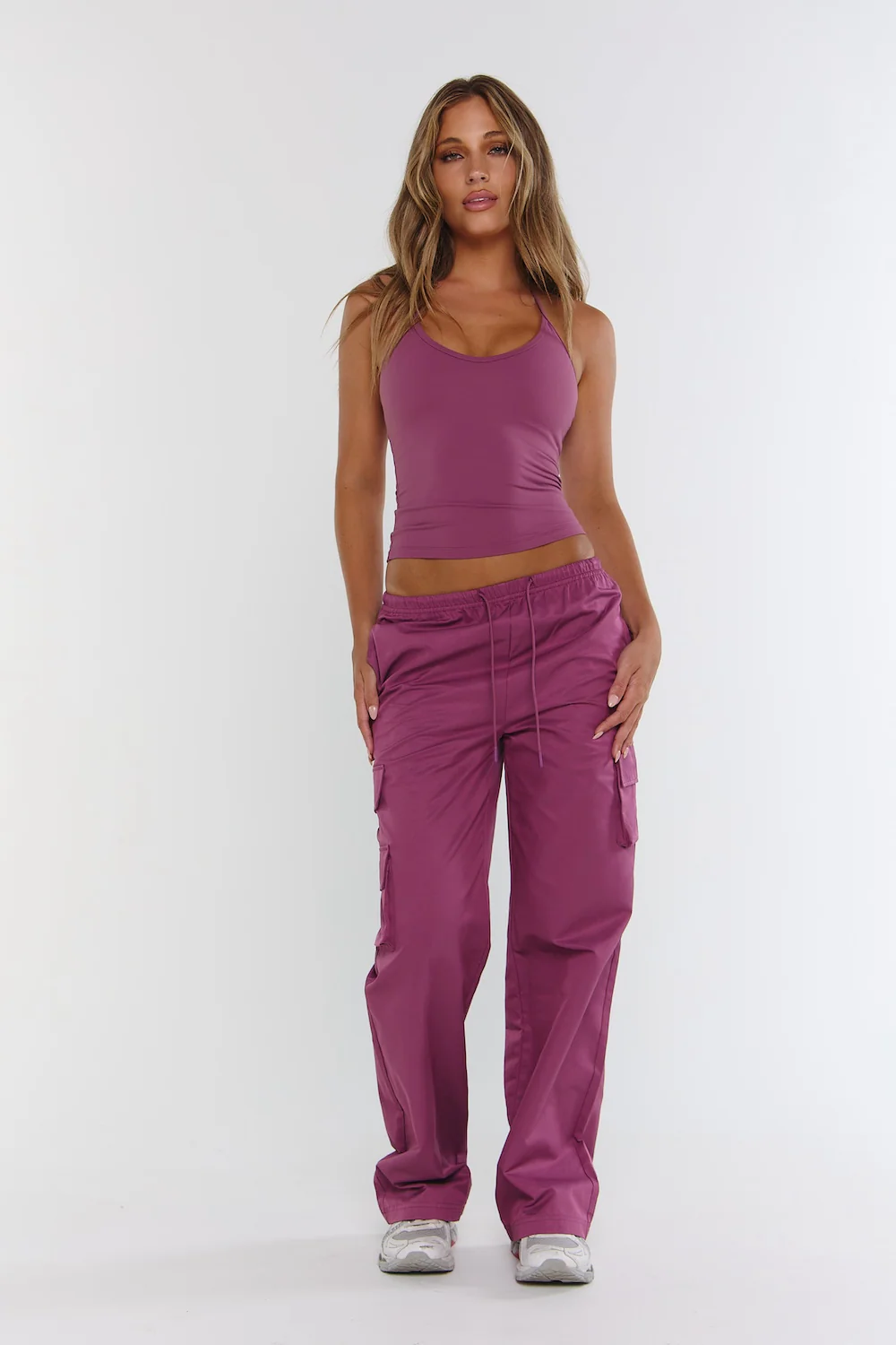 Astoria Airvíve Tie Halter Tank - Sugarplum - Image 6