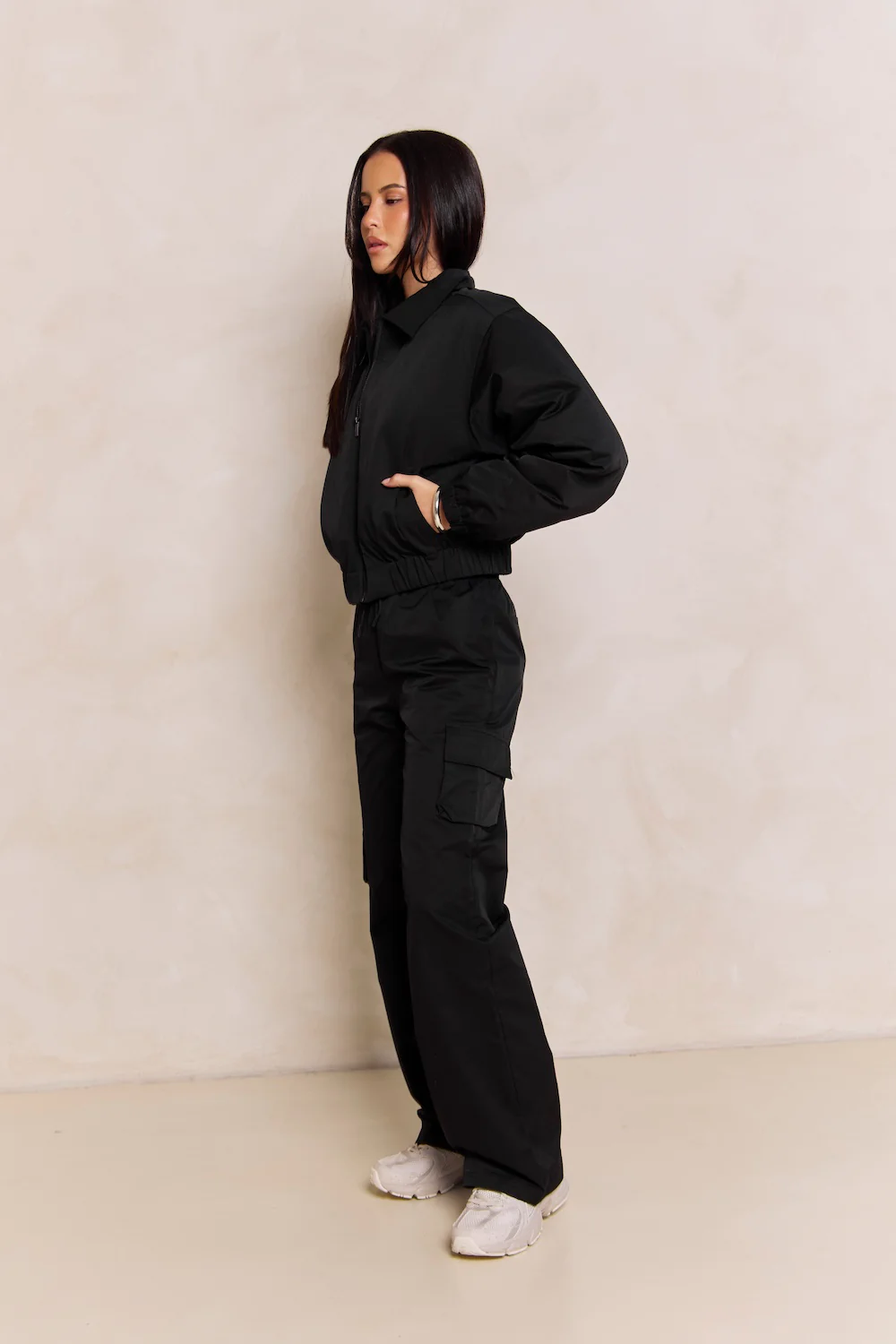 Astoria Cargo Pant - Black - Image 9