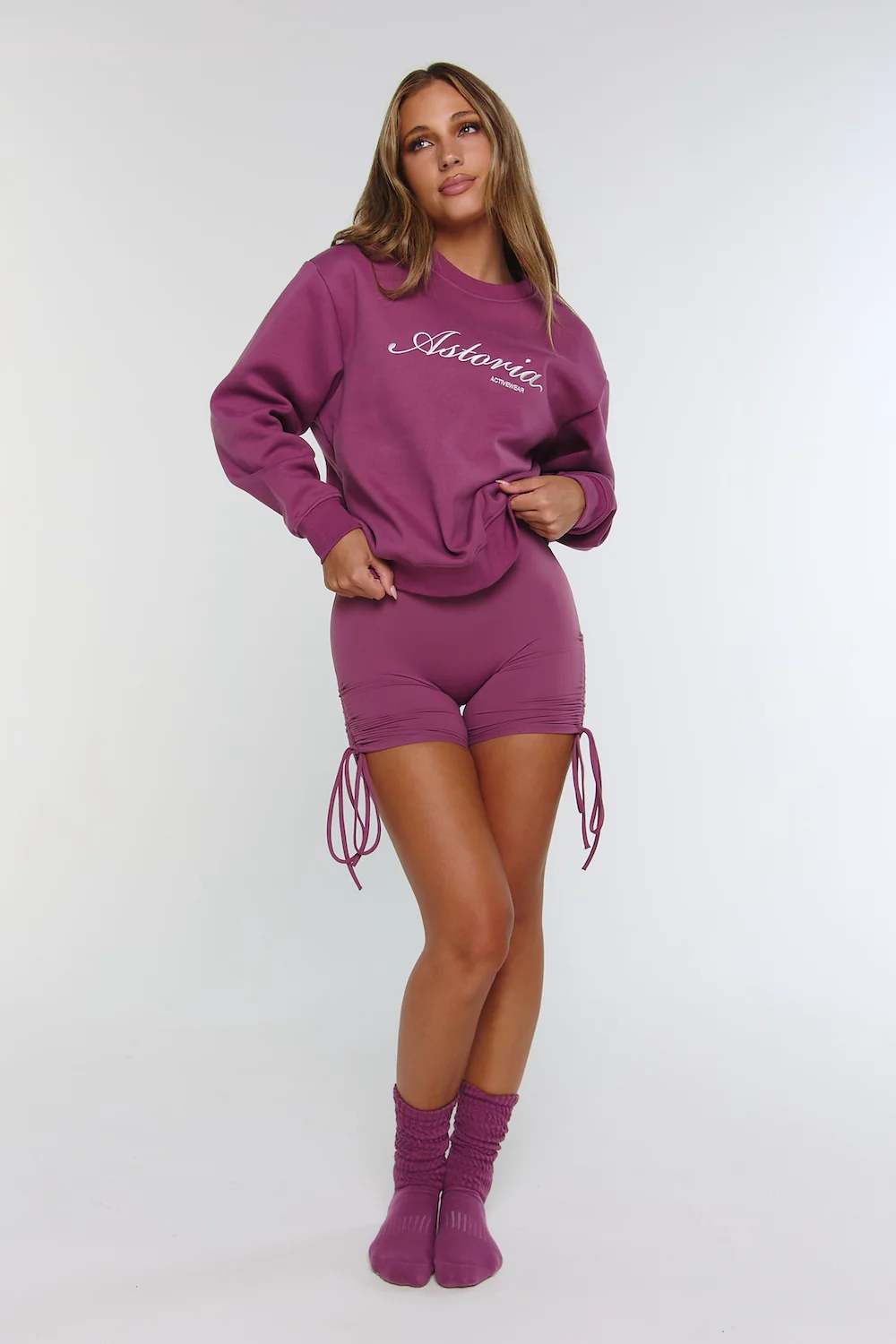 Astoria Crewneck Sweatshirt - Sugarplum - Image 5