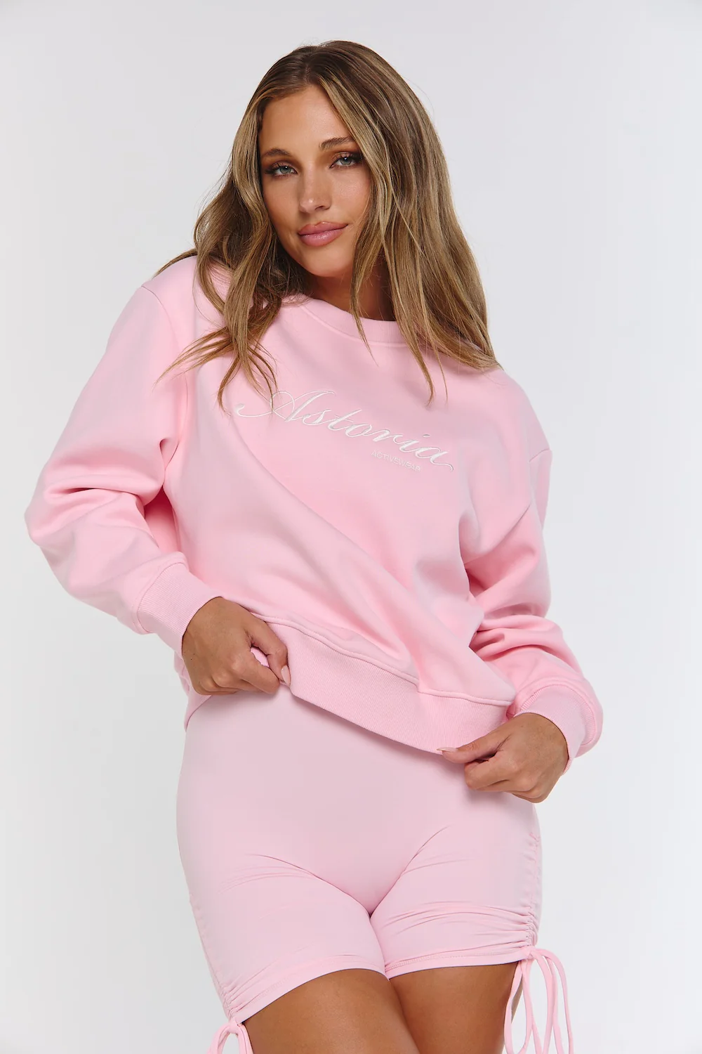 Astoria Crewneck Sweatshirt - Sweetheart Pink - Image 3