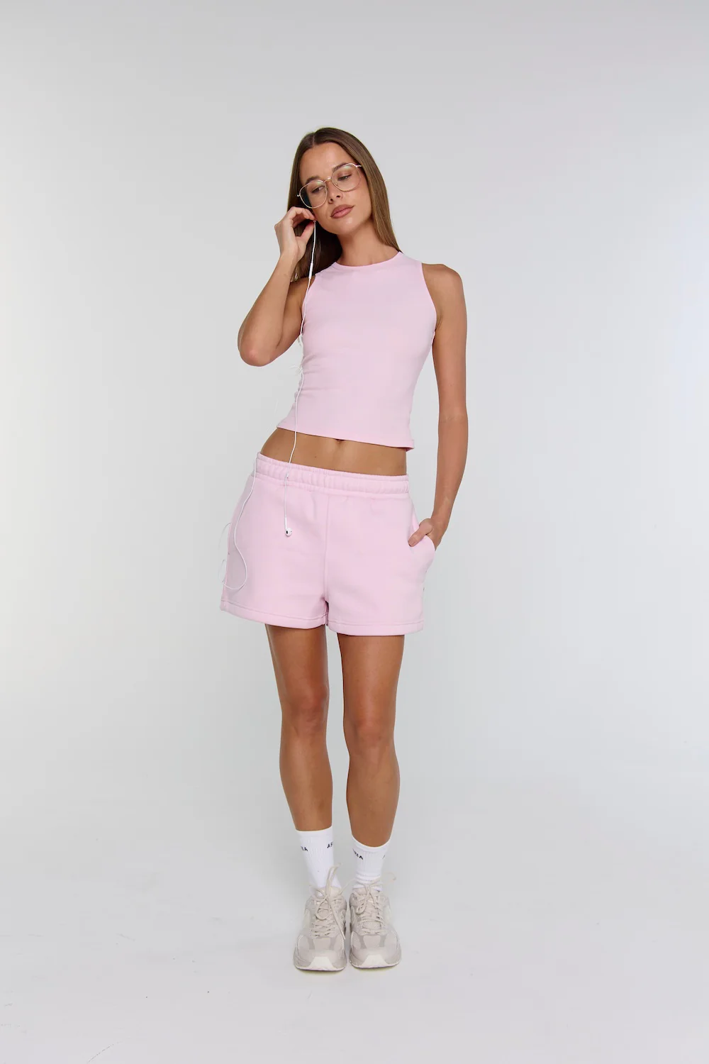 Astoria FormFleece Essential Sweatshort - Powder Pink - Image 5