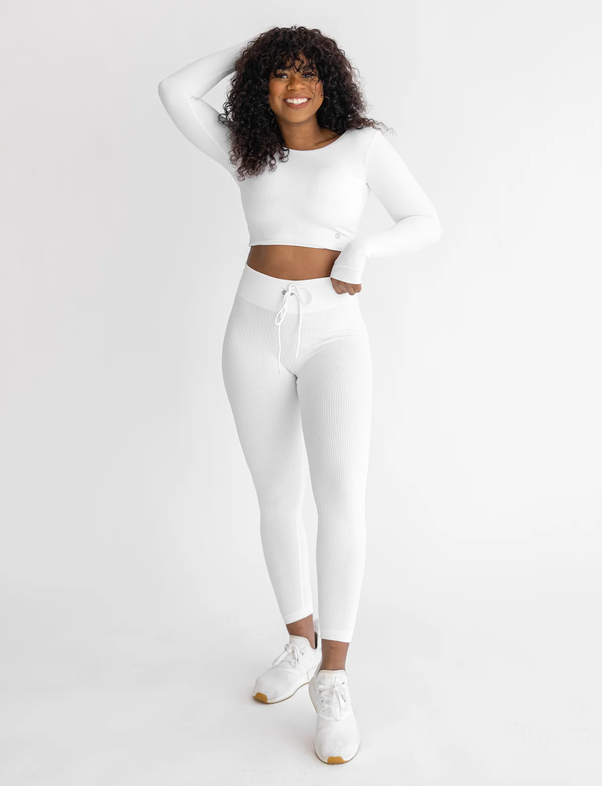 Astoria LIVE LUXE Crossed Sleeve Crop - White - Image 2