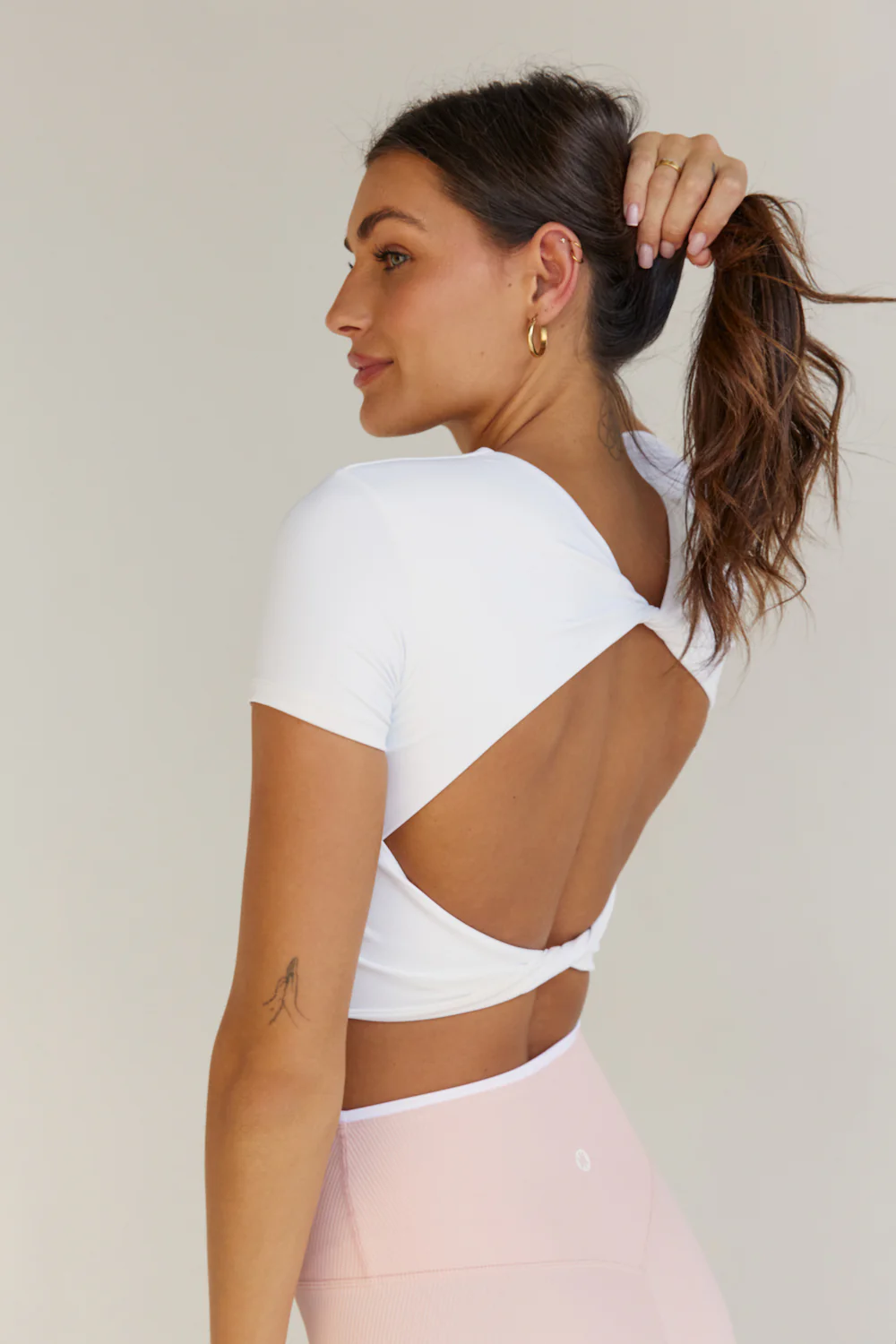 Astoria LIVE LUXE Twist Crop - White - Image 3
