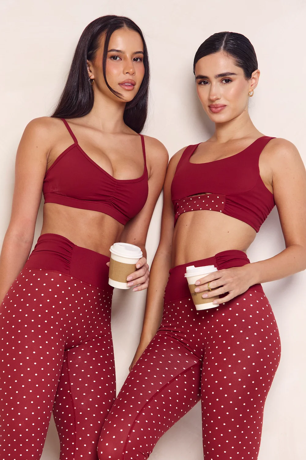 Astoria LUXE BALANCE Ruched Micro Sports Bra - Merlot - Image 10