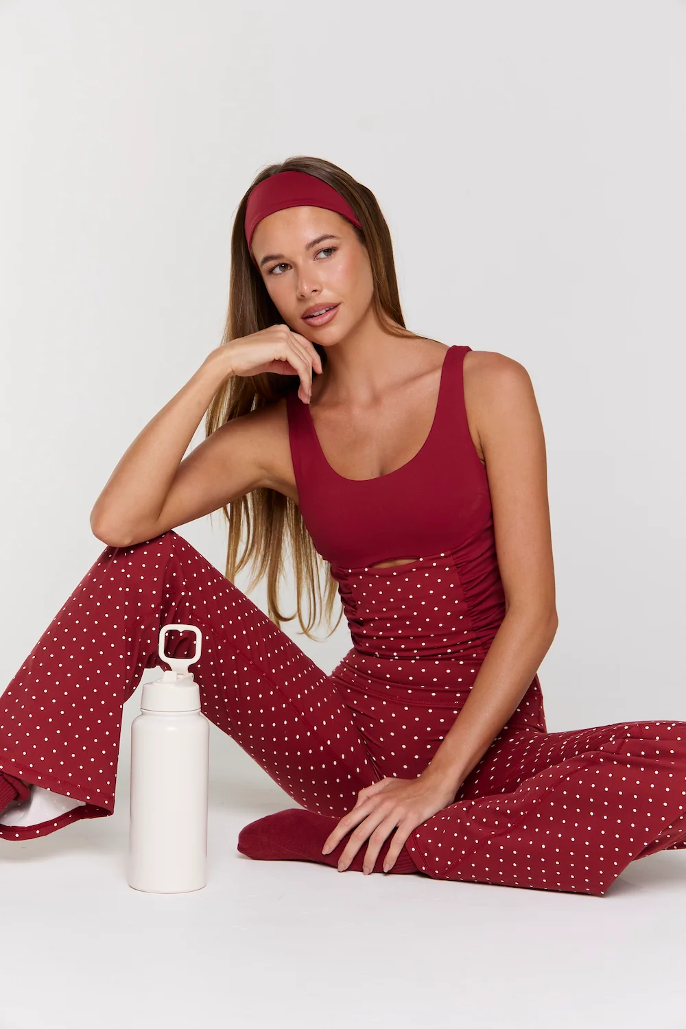 Astoria LUXE BALANCE Straight Legging - Merlot Polka - Image 5