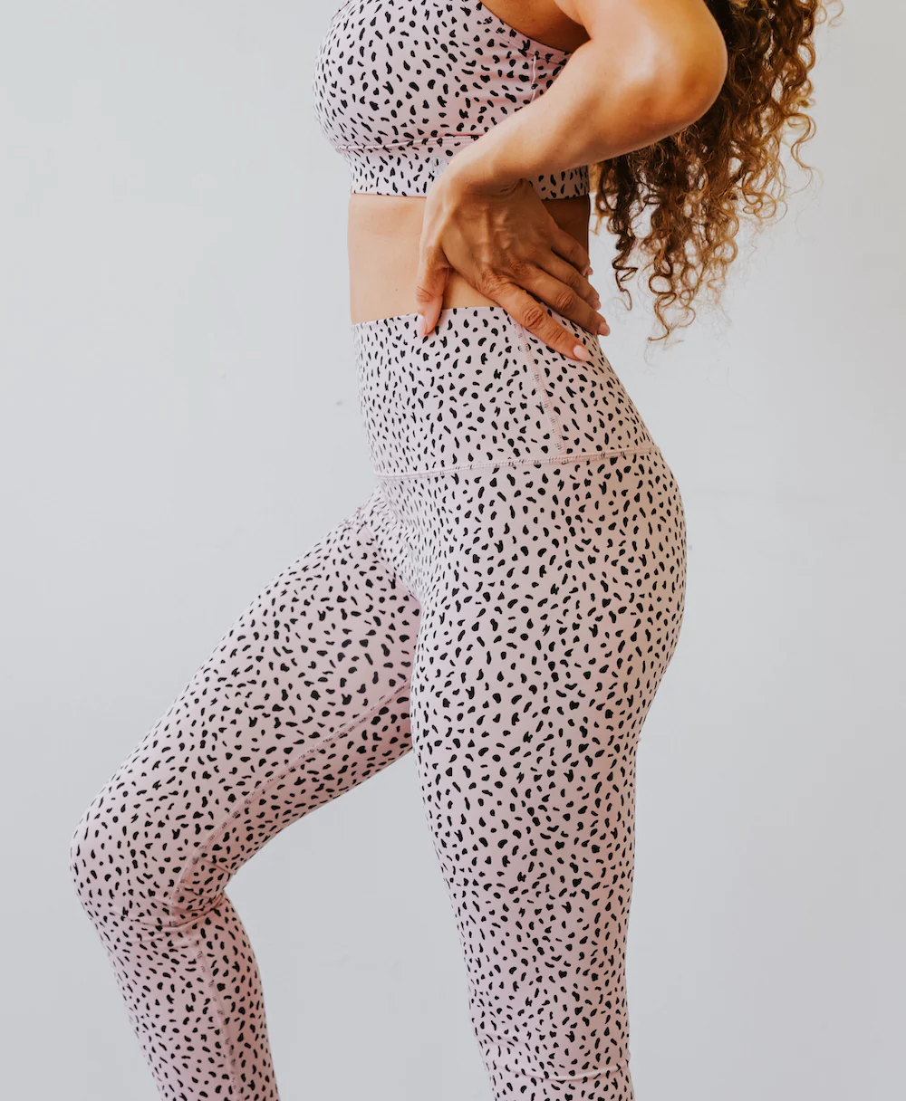 Astoria LUXE IGNITE Full Length Legging - Beige Speckle - Image 2