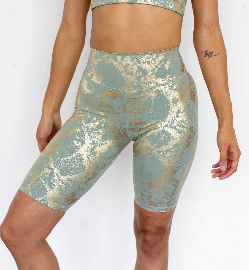 Astoria LUXE METALLIC Series Short - Taupe Green - Image 3