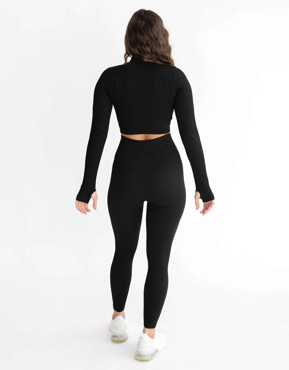 Astoria Seamless Ribbed Series Legging - Black - Image 4