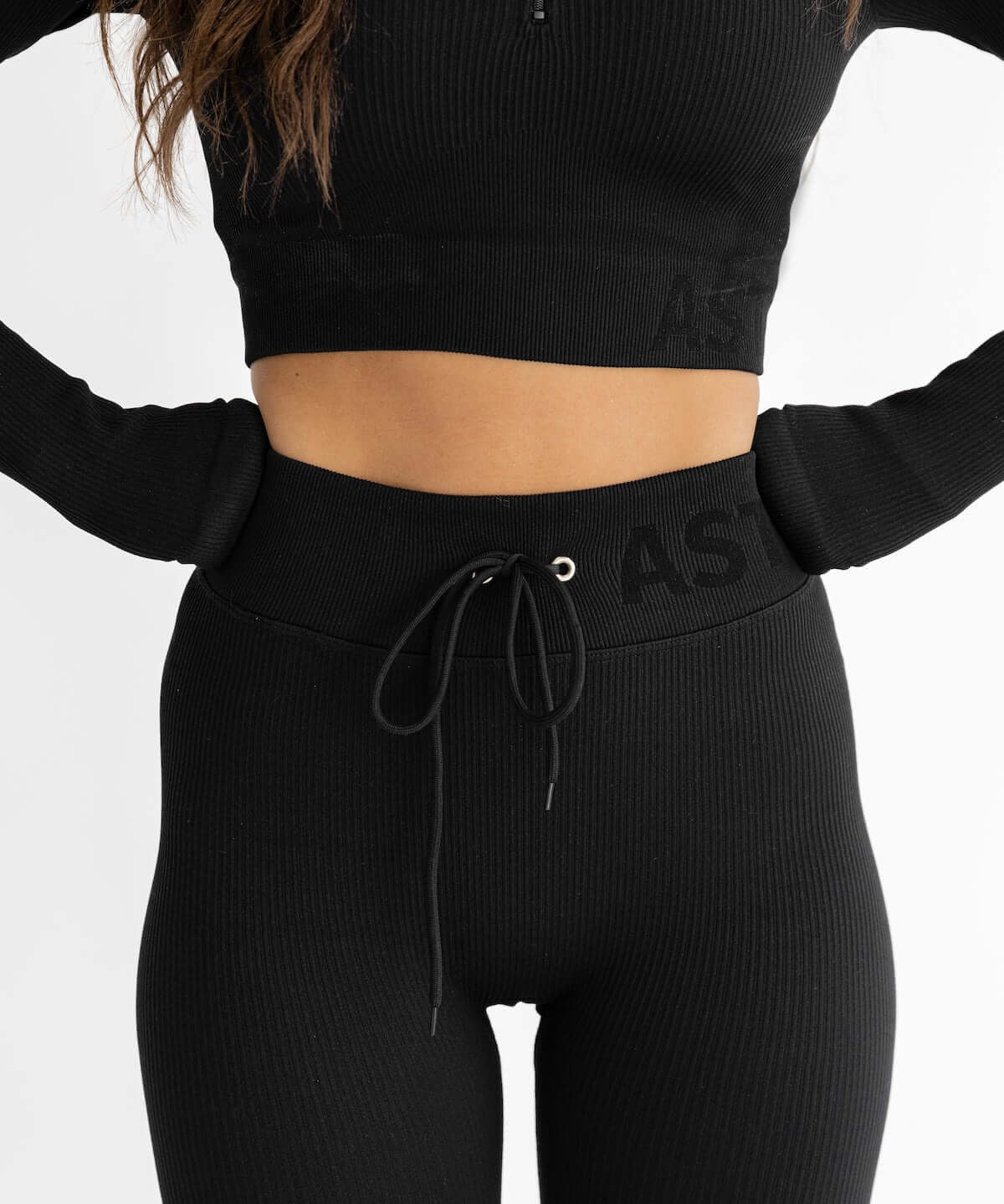Astoria Seamless Ribbed Series Legging - Black - Image 5