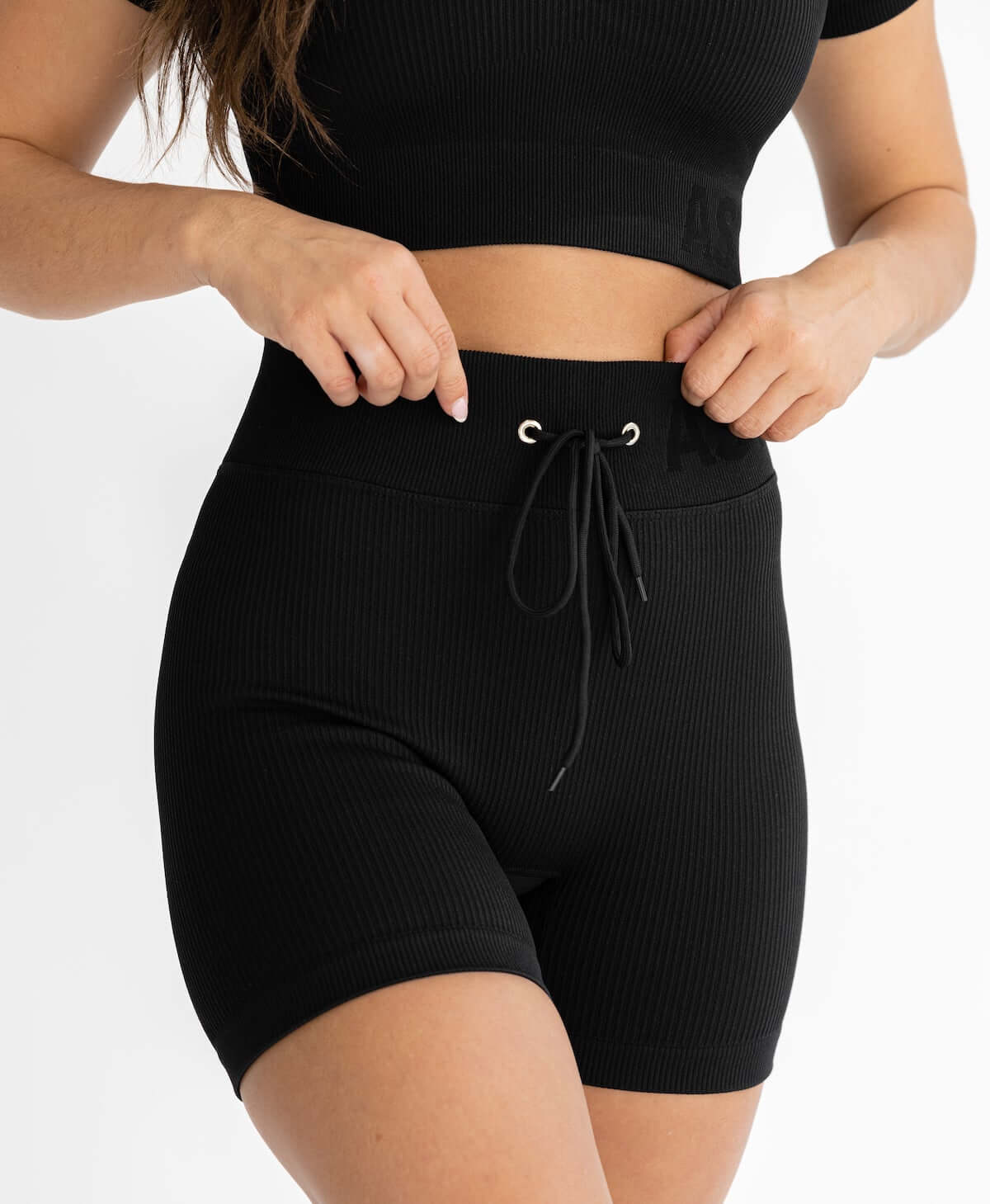 Astoria Seamless Ribbed Series Short - Black - Image 5