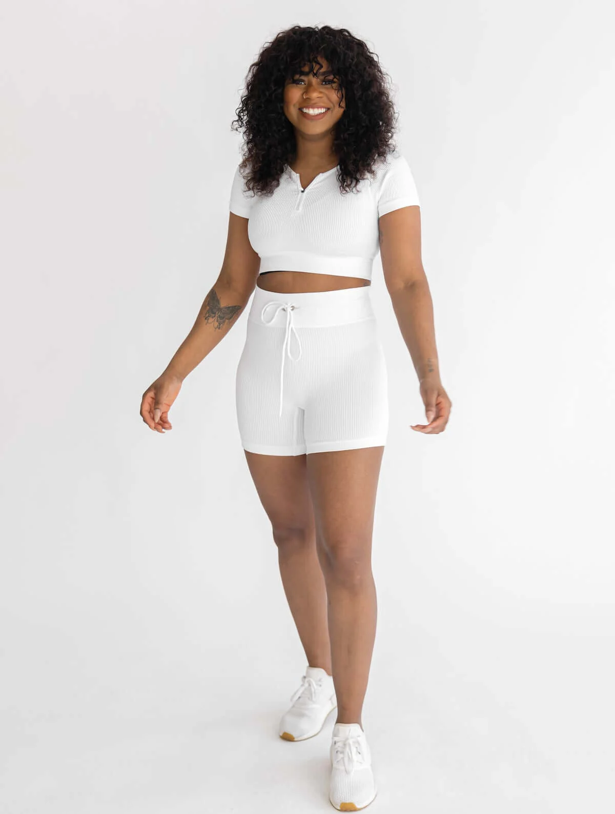 Astoria Seamless Ribbed Series Short - White - Image 2